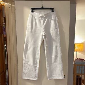 White Sweatpants Aritzia Size S Sweatfleece